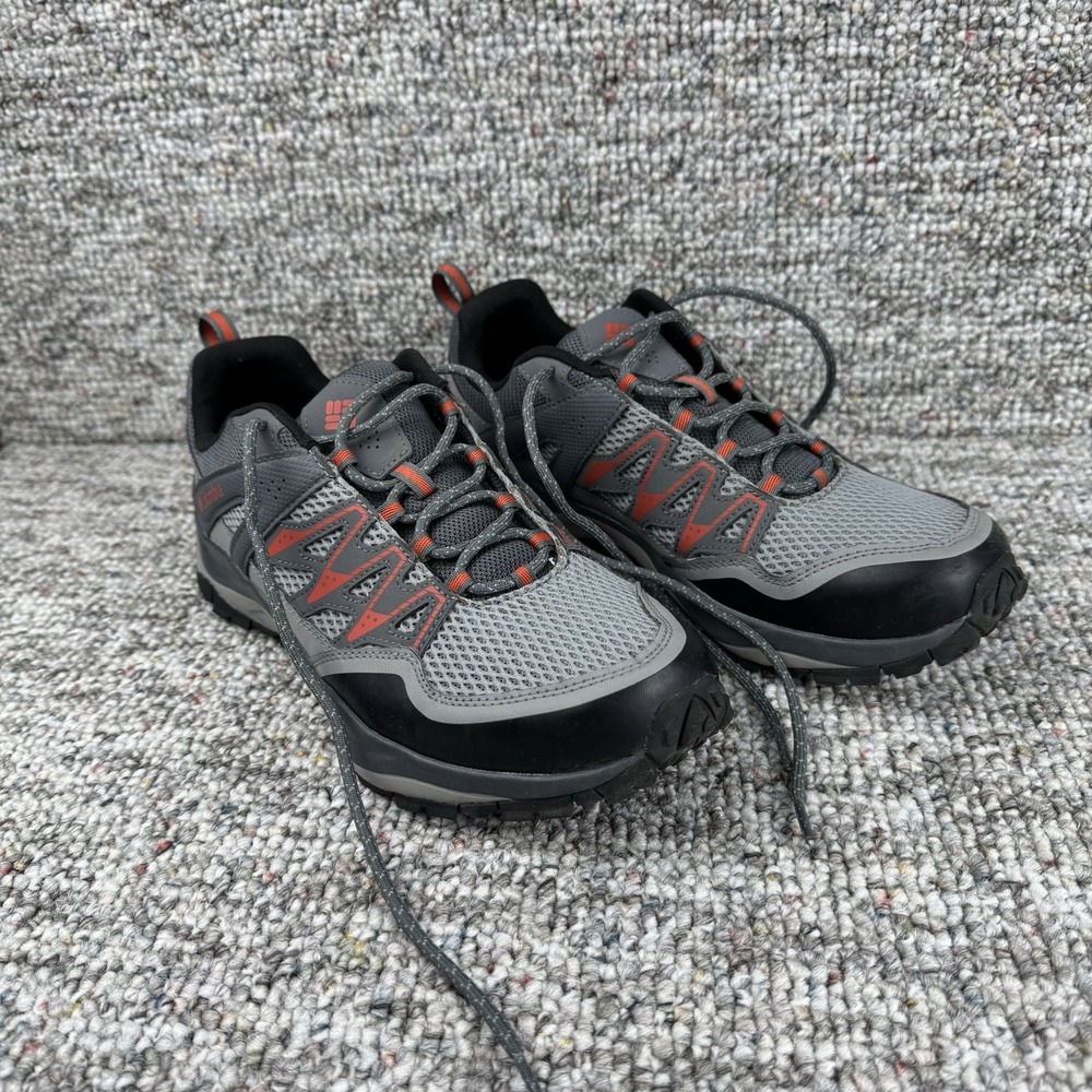 Columbia Shoes Mens 9 Wayfinder II Hiking Trail Gray Orange